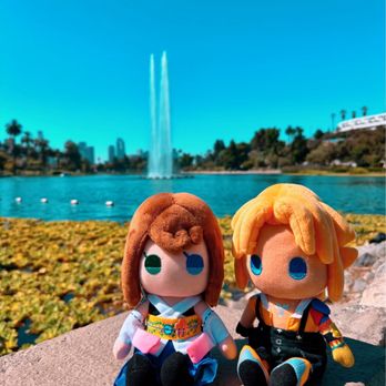 Echo Park Lake - Fountain IG: @ammysalamii - Parks Near Me - Los Angeles, California