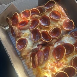 One of the bay's top pies crispy pepperoni. I ordered the lunch size which is 2 slices perfect for lunch One of the bay's top pies crispy pepperoni. I ordered the lunch size which is 2 slices perfect for lunch