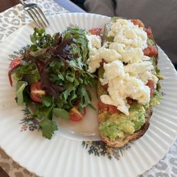Avocado toast with egg whites Avocado toast with egg whites