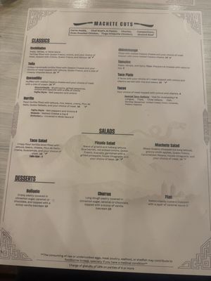 Menu photo 1 Señor Machetes Madison, WI