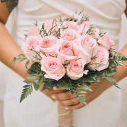 Omel Flowers and Creations - Small Bridal Simply Pink Bouquet