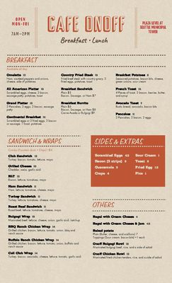 Menu photo 2 Café Onoff Seattle, WA Menu photo 2 Café Onoff Seattle, WA