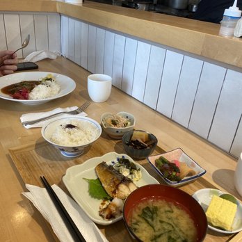 Azay - Japanese breakfast (front) and Beef Bourguignon (back) - Japanese Near Me - Los Angeles, California Azay - Japanese breakfast (front) and Beef Bourguignon (back) - Japanese Near Me - Los Angeles, California