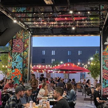 Condado Tacos - View from bar towards outdoor patio - Tacos Near Me - Grand Rapids, Michigan