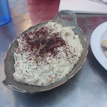 Sultan's Kebab - Baba ganoush on a fancy plate! - Mediterranean Near Me - Pleasanton, California