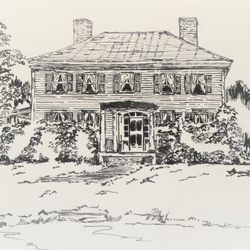 The SOPHA - Pen And Ink artwork of Buckleys restaurant as it was some thirty years ago.