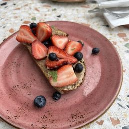 Almond Butter Toast (v) Almond Butter Toast (v)