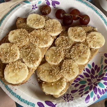 Roots Farm Cafe - Fancy banana peanut butter cinnamon toast - Coffee & Tea Near Me - Tijeras, New Mexico Roots Farm Cafe - Fancy banana peanut butter cinnamon toast - Coffee & Tea Near Me - Tijeras, New Mexico