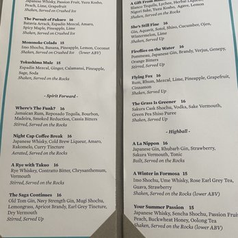 The Hidden Pearl - Menu - Cocktail Bars Near Me - Brooklyn, New York