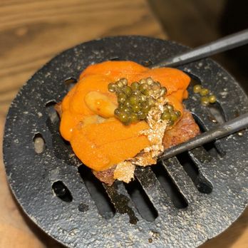 11 Tigers - Stone grilled wagyu with uni, caviar, and gold flakes - Asian Fusion Near Me - New York, New York