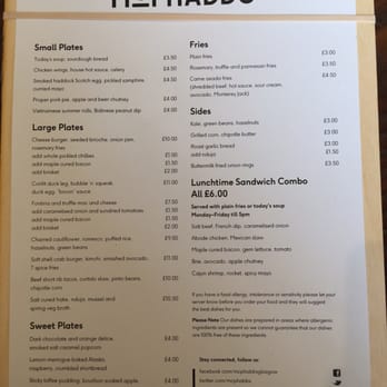 McPhabbs - New menu - Pubs Near Me - Glasgow, GLG