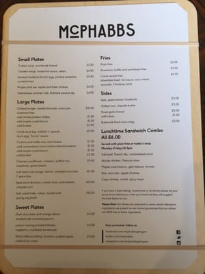 Menu photo 4 McPhabbs Glasgow, GLG