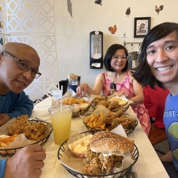 Chicken G's - Us with our meal. - Halal Near Me - Fremont, California