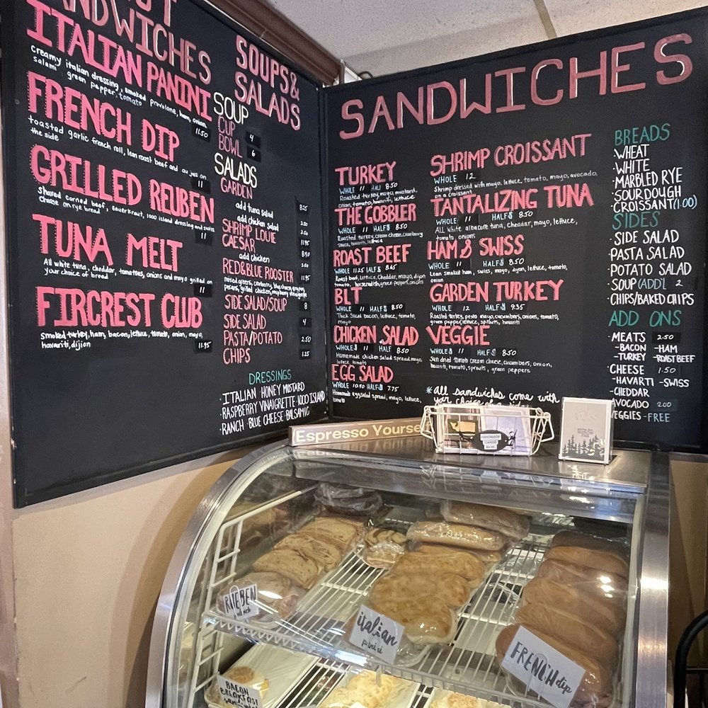 Espresso Yourself - a display of a variety of pastries - Sandwiches Near Me - Fircrest, Washington Espresso Yourself - a display of a variety of pastries - Sandwiches Near Me - Fircrest, Washington