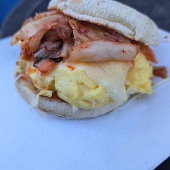 Clutch Handheld Breakfast - Egg & KimCheese - Breakfast & Brunch Near Me - Columbus, Ohio Clutch Handheld Breakfast - Egg & KimCheese - Breakfast & Brunch Near Me - Columbus, Ohio
