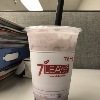 7 Leaves Cafe - Taro Milk Tea with Boba - Coffee & Tea Near Me - Alhambra, California