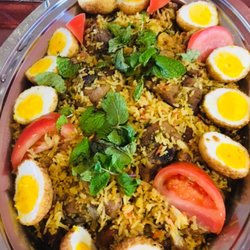 We do special biriyani menu choice of chicken ,mutton or vegetable .