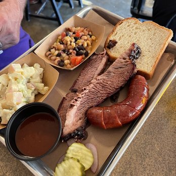Beartooth Barbecue - 2 meat sliced beef and smoked sausage. - Barbeque Near Me - West Yellowstone, Montana Beartooth Barbecue - 2 meat sliced beef and smoked sausage. - Barbeque Near Me - West Yellowstone, Montana
