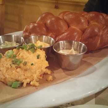 Roost - Bread service with 4 different spreads. - New American Near Me - Houston, Texas Roost - Bread service with 4 different spreads. - New American Near Me - Houston, Texas