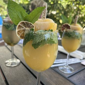 Bistro Cafe - Passion fruit mojito mimosa. - Breakfast & Brunch Near Me - Miami, Florida Bistro Cafe - Passion fruit mojito mimosa. - Breakfast & Brunch Near Me - Miami, Florida