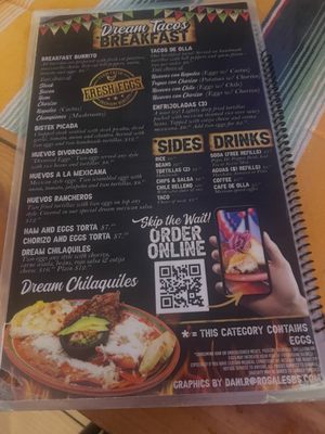 Menu photo 7 Dream Tacos & Cantina Reno, NV Menu photo 7 Dream Tacos & Cantina Reno, NV
