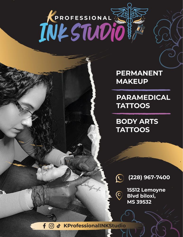 K PROFESSIONAL INK STUDIO Request an Appointment 15512 Lemoyne Blvd