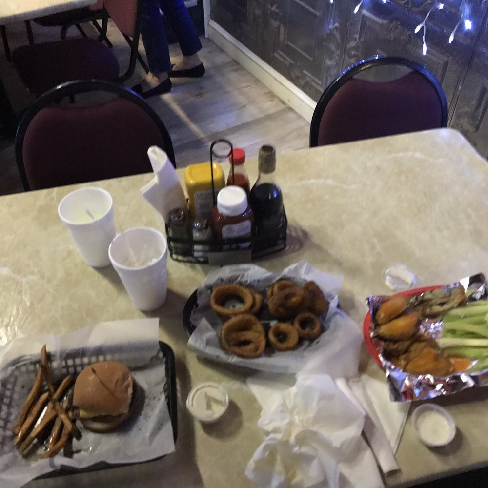 a table full of food