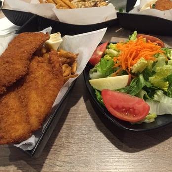 Fish's Wild - Fried Fish n Chips 9$ and a "side salad" for 3$!!! - Seafood Near Me - Cupertino, California Fish's Wild - Fried Fish n Chips 9$ and a "side salad" for 3$!!! - Seafood Near Me - Cupertino, California