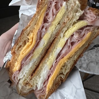 Henri's Bakery & Deli - Ham, egg and cheese breakfast croissant sandwich - Bakeries Near Me - Brookhaven, Georgia
