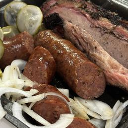 Sausages. & brisket Sausages. & brisket