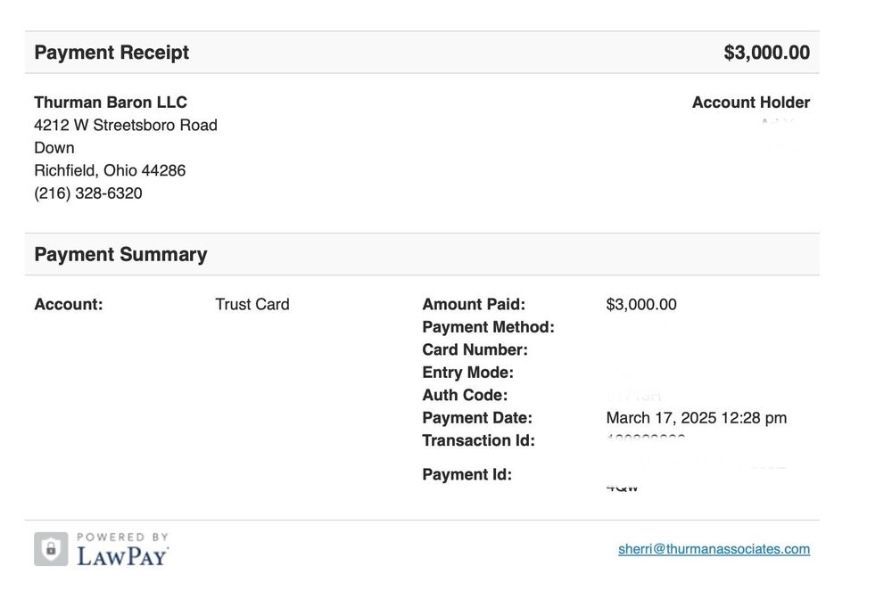 Thurman Baron - divorce attorney in Richfield, OH