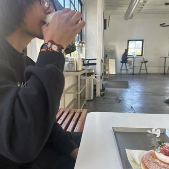 Memorylook - My so Wesley with his Matcha Einspanner - Coffee & Tea Near Me - Los Angeles, California