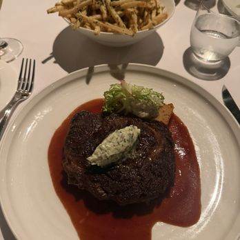 Mister A's - 12 oz Ribeye and Truffle Fries - New American Near Me - San Diego, California Mister A's - 12 oz Ribeye and Truffle Fries - New American Near Me - San Diego, California