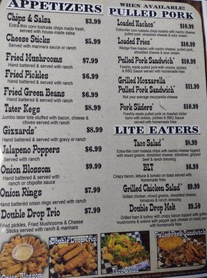 Menu photo 3 Double Drop Bar & Grill Freer, TX
