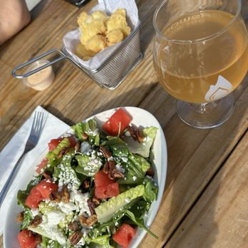 Gasworks Brewing - Cheese curds and the watermelon salad - Brewpubs Near Me - Seattle, Washington Gasworks Brewing - Cheese curds and the watermelon salad - Brewpubs Near Me - Seattle, Washington