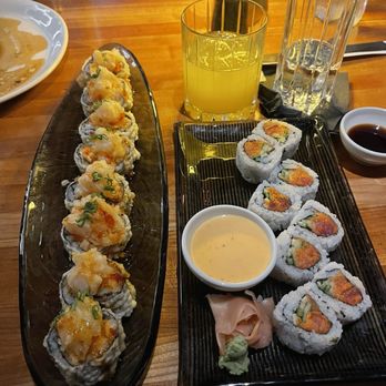 The Evie - Crab Rangoon Roll and Spicy Tuna Roll - American Near Me - Chicago, Illinois