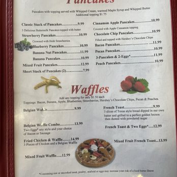 The Smokey Griddle Pancake House - Increased prices by +$2.  Website not updated. - New American Near Me - Williamsburg, Virginia