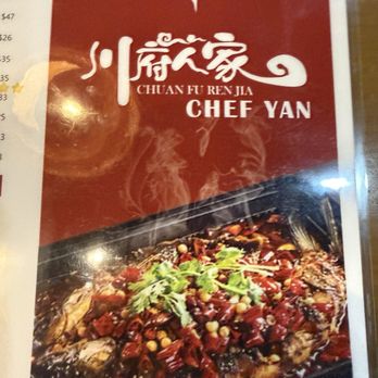 Chef Yan - Menu Front - Chinese Near Me - Fairfax, Virginia