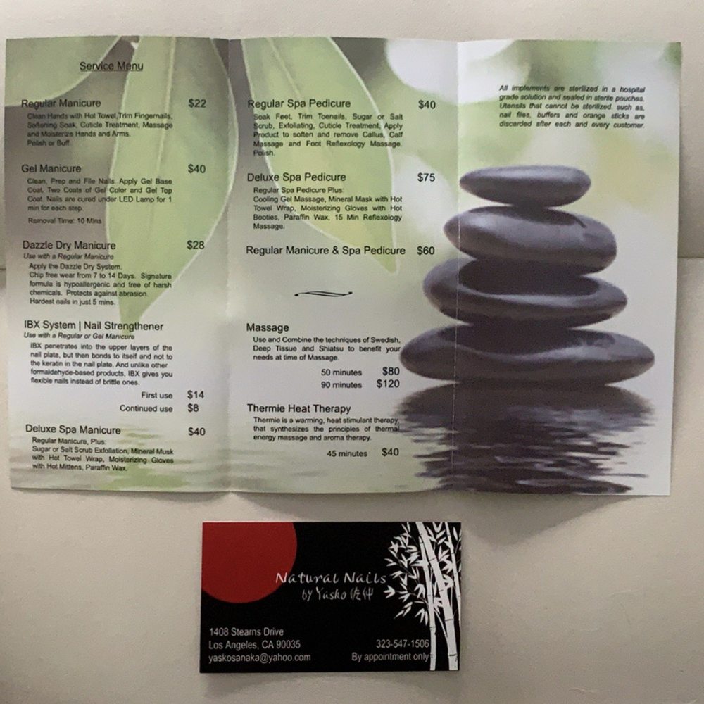 Natural Nails By Yasko - That's her cell # on the card. - Nail Salons Near Me - Los Angeles, California Natural Nails By Yasko - That's her cell # on the card. - Nail Salons Near Me - Los Angeles, California