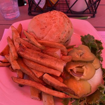 Trudy's Kitchen - Juicy hamburger with a Quarter, w/ half cooked fries. - Cafes Near Me - Idaho City, Idaho Trudy's Kitchen - Juicy hamburger with a Quarter, w/ half cooked fries. - Cafes Near Me - Idaho City, Idaho