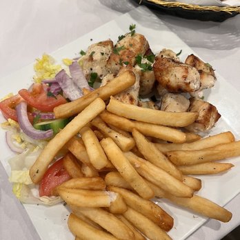 Dionysos Restaurant - Chicken Souvlaki Plate - Greek Near Me - Astoria, New York
