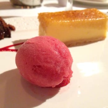 Cavan Crystal Hotel - Lemon tart with raspberry sorbet - Hotels Near Me - Cavan, CN