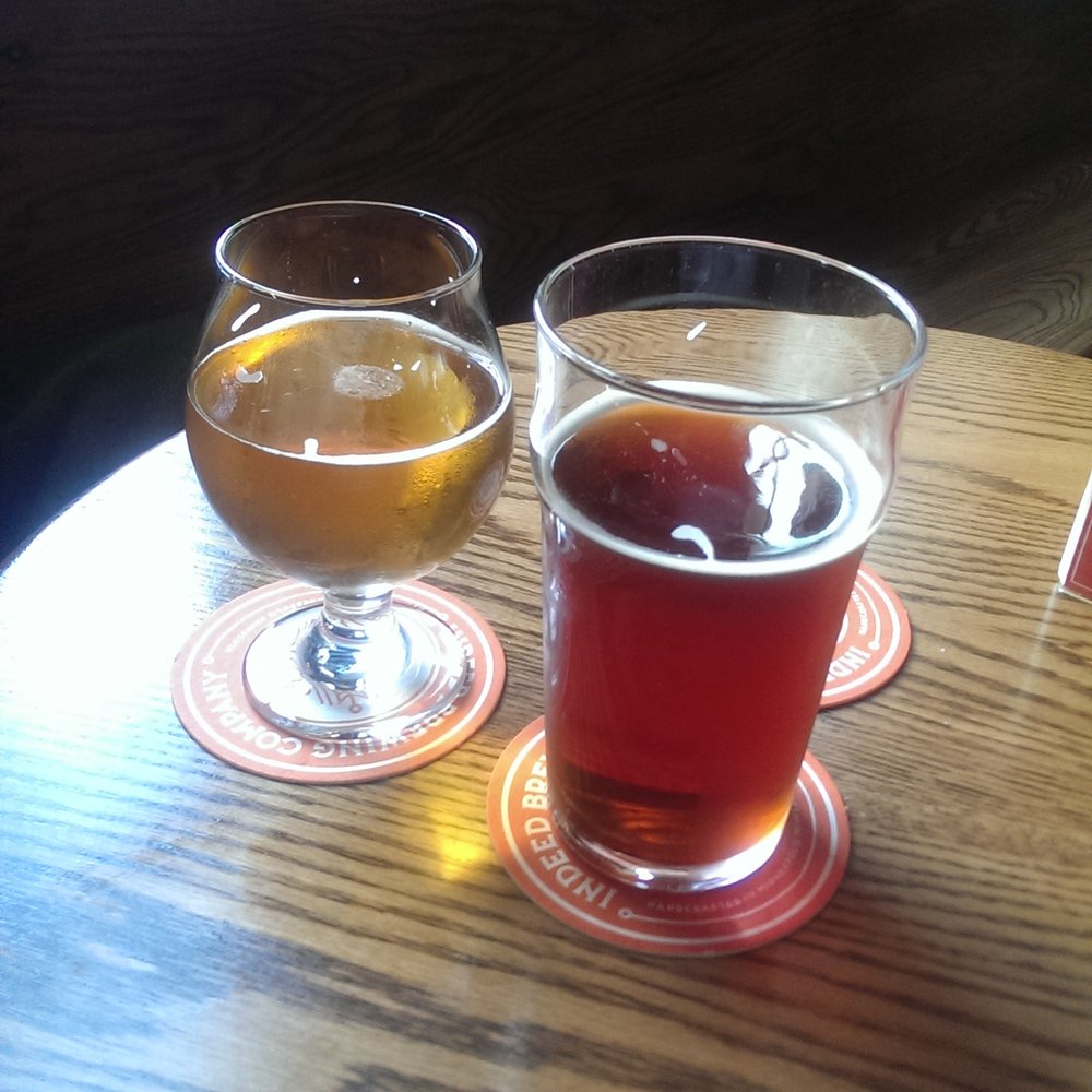Indeed Brewing - Hubby's saison and my large glass of Sweet Yamma Jamma (cheap for happy hour!) - Breweries Near Me - Minneapolis, Minnesota Indeed Brewing - Hubby's saison and my large glass of Sweet Yamma Jamma (cheap for happy hour!) - Breweries Near Me - Minneapolis, Minnesota