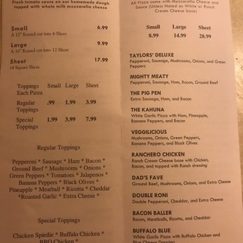 Taylor's Pizza House - Pizza Near Me - Endicott, New York Taylor's Pizza House - Pizza Near Me - Endicott, New York