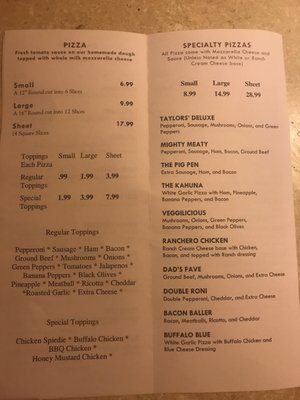 Menu photo 4 Taylor's Pizza House Endicott, NY Menu photo 4 Taylor's Pizza House Endicott, NY