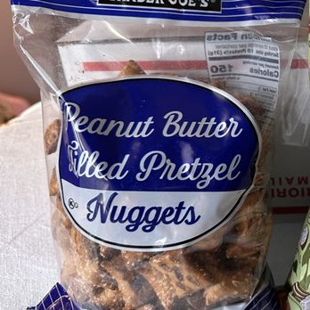 Trader Joe's - Yum, peanut butter inside of pretzels. - Grocery Near Me - Rockville, Maryland Trader Joe's - Yum, peanut butter inside of pretzels. - Grocery Near Me - Rockville, Maryland