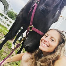 Bricole Reincke and her mare Tessa at European Sport Horses.