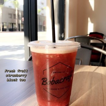 Bobacraft Cafe - Strawberry Tea - Bubble Tea Near Me - Alhambra, California