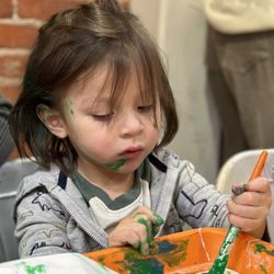 Southern California Children's Museum - SCCM - Toddler painting activity