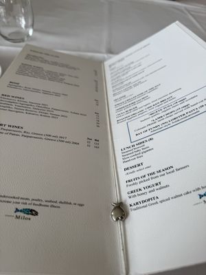 Menu photo 1 Estiatorio Milos New York, NY Menu photo 1 Estiatorio Milos New York, NY